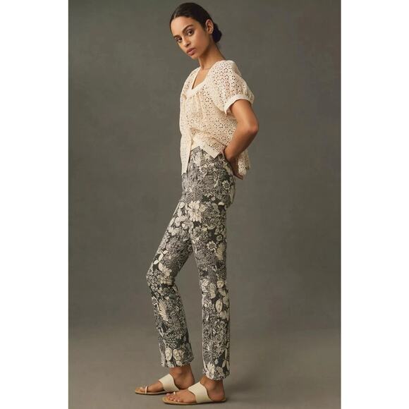 MOTHER Hustler Ankle Jeans in Devil May Care French Fairy Tale Print 28 - Picture 16 of 16